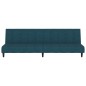 vidaXL Schlafsofa 2-Sitzer Blau Samt vidaXL Schlafsofa 2-Sitzer Blau Samt