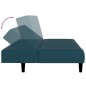 vidaXL Schlafsofa 2-Sitzer Blau Samt vidaXL Schlafsofa 2-Sitzer Blau Samt