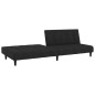 vidaXL Schlafsofa 2-Sitzer Schwarz Samt vidaXL Schlafsofa 2-Sitzer Schwarz Samt