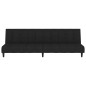 vidaXL Schlafsofa 2-Sitzer Schwarz Samt vidaXL Schlafsofa 2-Sitzer Schwarz Samt