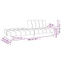 vidaXL Schlafsofa 2-Sitzer Schwarz Samt vidaXL Schlafsofa 2-Sitzer Schwarz Samt
