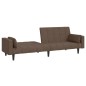 vidaXL Schlafsofa 2-Sitzer mit 2 Kissen Taupe Stoff vidaXL Schlafsofa 2-Sitzer mit 2 Kissen Taupe Stoff