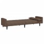 vidaXL Schlafsofa 2-Sitzer mit 2 Kissen Taupe Stoff vidaXL Schlafsofa 2-Sitzer mit 2 Kissen Taupe Stoff