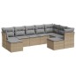vidaXL 9-tlg. Garten-Sofagarnitur mit Kissen Beige Poly Rattan vidaXL 9-tlg. Garten-Sofagarnitur mit Kissen Beige Poly Rattan