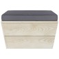 vidaXL Garten-Paletten-Hocker mit Kissen Imprägniertes Fichtenholz vidaXL Garten-Paletten-Hocker mit Kissen Imprägniertes Fichtenholz