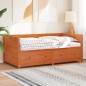 vidaXL Tagesbett Wachsbraun 90x200 cm Massivholz Kiefer vidaXL Tagesbett Wachsbraun 90x200 cm Massivholz Kiefer