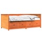 vidaXL Tagesbett Wachsbraun 90x200 cm Massivholz Kiefer vidaXL Tagesbett Wachsbraun 90x200 cm Massivholz Kiefer