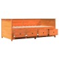 vidaXL Tagesbett Wachsbraun 90x200 cm Massivholz Kiefer vidaXL Tagesbett Wachsbraun 90x200 cm Massivholz Kiefer