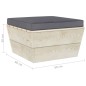 vidaXL Garten-Paletten-Hocker mit Kissen Imprägniertes Fichtenholz vidaXL Garten-Paletten-Hocker mit Kissen Imprägniertes Fichtenholz