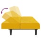 vidaXL Schlafsofa 2-Sitzer Gelb Samt vidaXL Schlafsofa 2-Sitzer Gelb Samt