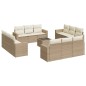 vidaXL 13-tlg. Garten-Sofagarnitur mit Kissen Beige Poly Rattan vidaXL 13-tlg. Garten-Sofagarnitur mit Kissen Beige Poly Rattan