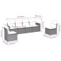 vidaXL 6-tlg. Garten-Sofagarnitur mit Kissen Schwarz Poly Rattan vidaXL 6-tlg. Garten-Sofagarnitur mit Kissen Schwarz Poly Rattan