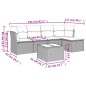 vidaXL 6-tlg. Garten-Sofagarnitur mit Kissen Beige Poly Rattan vidaXL 6-tlg. Garten-Sofagarnitur mit Kissen Beige Poly Rattan