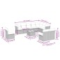 vidaXL 11-tlg. Garten-Sofagarnitur mit Kissen Beige Poly Rattan vidaXL 11-tlg. Garten-Sofagarnitur mit Kissen Beige Poly Rattan