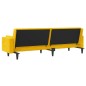 vidaXL Schlafsofa 2-Sitzer mit 2 Kissen Gelb Samt vidaXL Schlafsofa 2-Sitzer mit 2 Kissen Gelb Samt