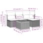 vidaXL 5-tlg. Garten-Sofagarnitur mit Kissen Schwarz Poly Rattan vidaXL 5-tlg. Garten-Sofagarnitur mit Kissen Schwarz Poly Rattan