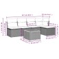 vidaXL 6-tlg. Garten-Sofagarnitur mit Kissen Beige Poly Rattan vidaXL 6-tlg. Garten-Sofagarnitur mit Kissen Beige Poly Rattan