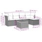 vidaXL 6-tlg. Garten-Sofagarnitur mit Kissen Beige Poly Rattan vidaXL 6-tlg. Garten-Sofagarnitur mit Kissen Beige Poly Rattan