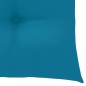 vidaXL Gartenstühle 2 Stk. mit Hellblauen Kissen Massivholz Teak vidaXL Gartenstühle 2 Stk. mit Hellblauen Kissen Massivholz Teak