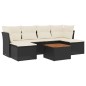vidaXL 7-tlg. Garten-Sofagarnitur mit Kissen Schwarz Poly Rattan vidaXL 7-tlg. Garten-Sofagarnitur mit Kissen Schwarz Poly Rattan