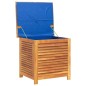 vidaXL Gartenbox mit Lüftungsschlitzen 60x50x56 cm Massivholz Akazie vidaXL Gartenbox mit Lüftungsschlitzen 60x50x56 cm Massivholz Akazie