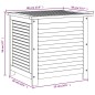 vidaXL Gartenbox mit Lüftungsschlitzen 60x50x56 cm Massivholz Akazie vidaXL Gartenbox mit Lüftungsschlitzen 60x50x56 cm Massivholz Akazie