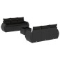 vidaXL 7-tlg. Garten-Sofagarnitur mit Kissen Schwarz Poly Rattan vidaXL 7-tlg. Garten-Sofagarnitur mit Kissen Schwarz Poly Rattan