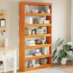 vidaXL Bücherregal/Raumteiler 100x30x199,5 cm Massivholz Kiefer