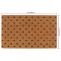 vidaXL Fußmatte Natur 45x75 cm Kokosfaser Getuftet vidaXL Fußmatte Natur 45x75 cm Kokosfaser Getuftet