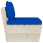 vidaXL Garten-Paletten-Mittelsofa mit Kissen Imprägniertes Fichtenholz vidaXL Garten-Paletten-Mittelsofa mit Kissen Imprägniertes Fichtenholz