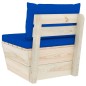 vidaXL Garten-Paletten-Mittelsofa mit Kissen Imprägniertes Fichtenholz vidaXL Garten-Paletten-Mittelsofa mit Kissen Imprägniertes Fichtenholz