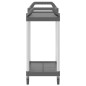 vidaXL Rollwagen mit 2 Etagen Grau 81x41x92 cm Aluminium vidaXL Rollwagen mit 2 Etagen Grau 81x41x92 cm Aluminium
