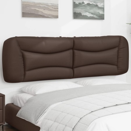 vidaXL Kopfteil-Kissen Braun 180 cm Kunstleder