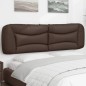 vidaXL Kopfteil-Kissen Braun 180 cm Kunstleder