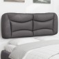 vidaXL Kopfteil-Kissen Grau 140 cm Kunstleder