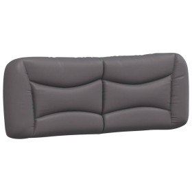 vidaXL Kopfteil-Kissen Grau 140 cm Kunstleder
