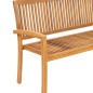 vidaXL Stapelbare Gartenbank mit Auflage 159 cm Massivholz Teak vidaXL Stapelbare Gartenbank mit Auflage 159 cm Massivholz Teak