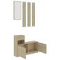 vidaXL Garderobenset Flur Sonoma-Eiche 100x25x76,5 cm Holzwerkstoff vidaXL Garderobenset Flur Sonoma-Eiche 100x25x76,5 cm Holzwerkstoff