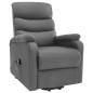 vidaXL Massagesessel mit Aufstehhilfe Hellgrau Stoff vidaXL Massagesessel mit Aufstehhilfe Hellgrau Stoff