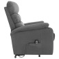 vidaXL Massagesessel mit Aufstehhilfe Hellgrau Stoff vidaXL Massagesessel mit Aufstehhilfe Hellgrau Stoff