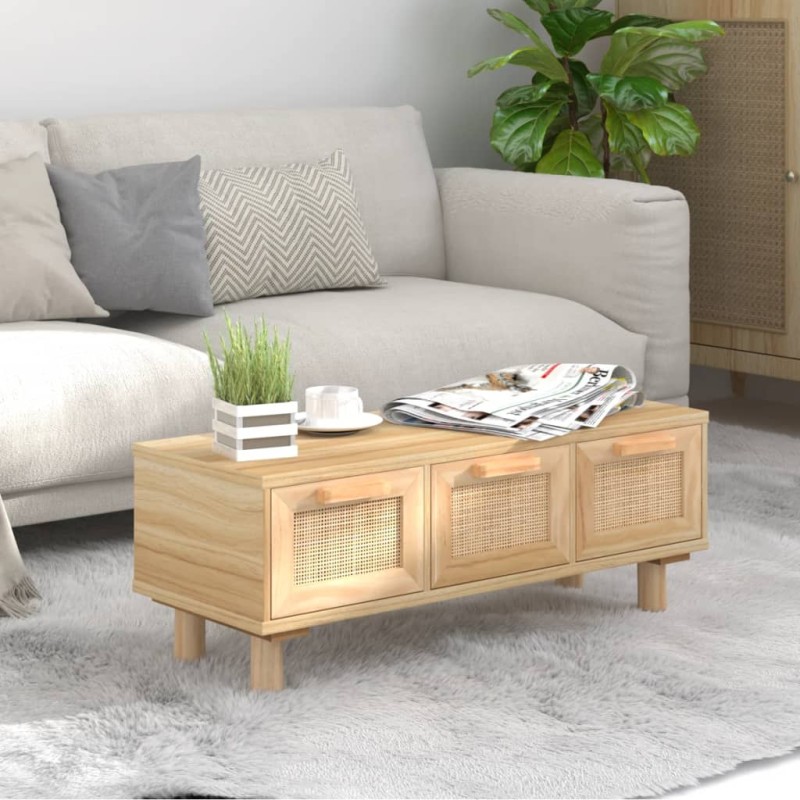 vidaXL Couchtisch Braun 80x40x30 cm Holzwerkstoff & Massivholz Kiefer vidaXL Couchtisch Braun 80x40x30 cm Holzwerkstoff & Massivholz Kiefer