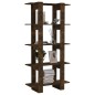 vidaXL Bücherregal/Raumteiler Räuchereiche 80x30x160 cm Holzwerkstoff vidaXL Bücherregal/Raumteiler Räuchereiche 80x30x160 cm Holzwerkstoff