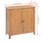 vidaXL Sideboard 70x35x75 cm Massivholz Eiche vidaXL Sideboard 70x35x75 cm Massivholz Eiche