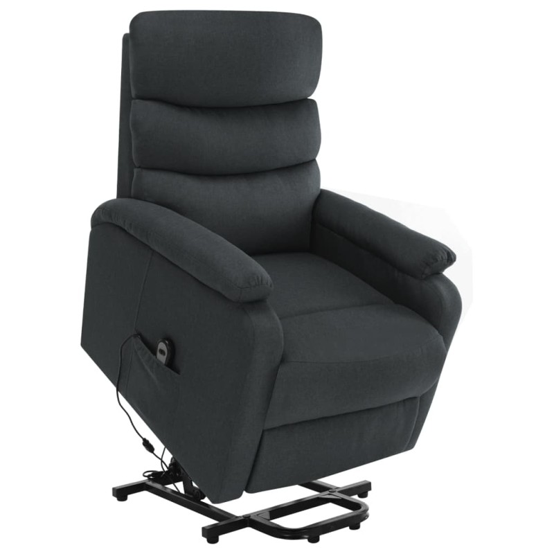 vidaXL Massagesessel mit Aufstehhilfe Dunkelgrau Stoff vidaXL Massagesessel mit Aufstehhilfe Dunkelgrau Stoff