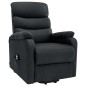 vidaXL Massagesessel mit Aufstehhilfe Dunkelgrau Stoff vidaXL Massagesessel mit Aufstehhilfe Dunkelgrau Stoff