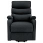 vidaXL Massagesessel mit Aufstehhilfe Dunkelgrau Stoff vidaXL Massagesessel mit Aufstehhilfe Dunkelgrau Stoff