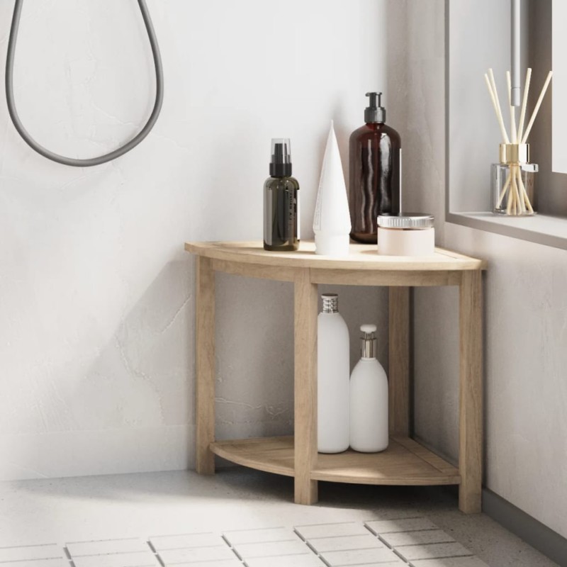 vidaXL Badezimmer-Beistelltisch 45x45x45 cm Massivholz Teak vidaXL Badezimmer-Beistelltisch 45x45x45 cm Massivholz Teak