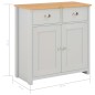 vidaXL Sideboard Grau vidaXL Sideboard Grau 79 x 35 x 81 cm vidaXL Sideboard Grau vidaXL Sideboard Grau 79 x 35 x 81 cm