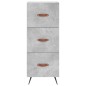 Highboard Betongrau 34,5x34x180 cm Holzwerkstoff Highboard Betongrau 34,5x34x180 cm Holzwerkstoff
