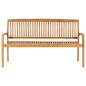 Stapelbare Gartenbank mit Auflage 159 cm Massivholz Teak Stapelbare Gartenbank mit Auflage 159 cm Massivholz Teak